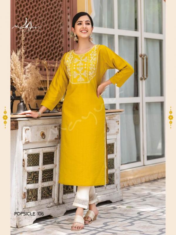 Mayur Popsicle Fancy Wear Viscose Designer Kurti Collection